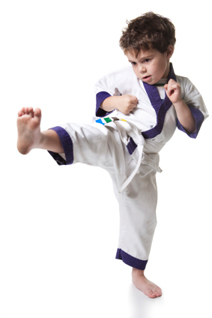 Little Ninjas Boy Kicking